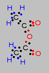Lewis structure of acetic anhydride