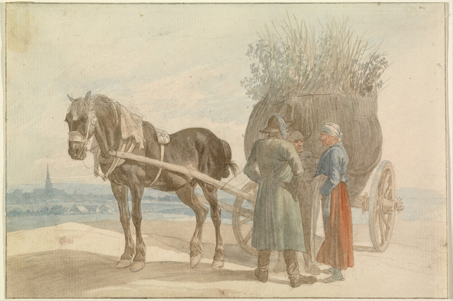 Horse and cart, Johann Adam Klein